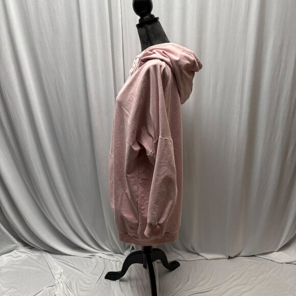 Famulily Womens Hoodie Size XXL Pink Sweatshirt Kangaroo Pocket Casual Comfy - Picture 4 of 9